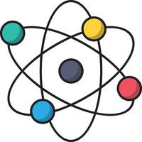 science atom vector illustration on a background.Premium quality symbols.vector icons for concept and graphic design.