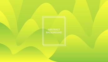 Green and yellow abstract background in minimal style vector