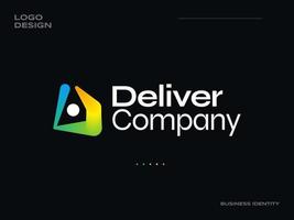 Creative Letter D Logo Design with Colorful Blend Style. Suitable for Business and Technology Logos vector