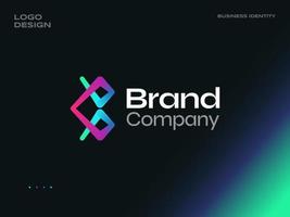 Creative and Colorful Initial Letter B and C Logo Design with Blend Gradient Effect. BC or CB Initial Logo, Suitable for Business and Technology Logos vector