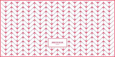 unique zig-zag line pattern with beautiful pink dominant color vector