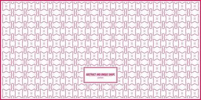 abstract and unique shape pink pattern vector