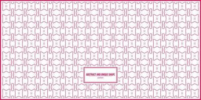 abstract and unique shape pink pattern vector