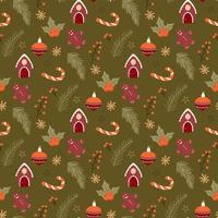 christmas seamless pattern vector