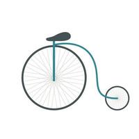 ilustración vectorial de bicicleta retro vector