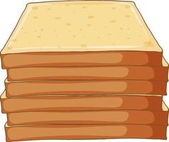 Isolated delicious butter bread vector