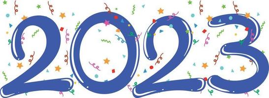 New Year 2023 sign icon vector