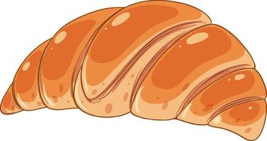 Isolated delicious French croissant vector