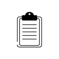 clipboard cargo delivery line style icon vector