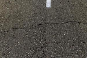 Close up of an asphalt road photo