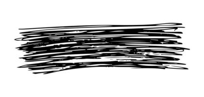 Sketch scribble smear. Black pencil drawing in the shape of a rectangle on white background. Great design for any purposes. Vector illustration.