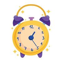alarm clock wakeup time cartoon icon vector