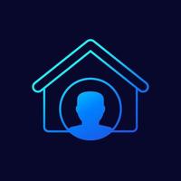 homeowner, house owner vector icon