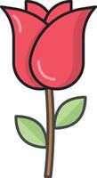 rose vector illustration on a background.Premium quality symbols.vector icons for concept and graphic design.