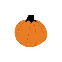 Autumn pumpkin plant Agriculture symbol. Fall decor. Fresh healthy food. vector