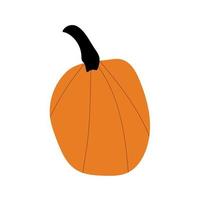 símbolo de agricultura de planta de calabaza de otoño. decoración de otoño comida fresca y saludable. vector