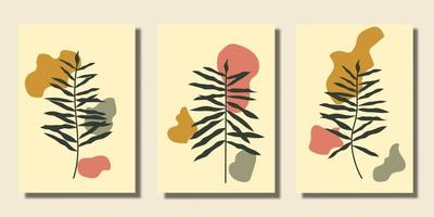 flat design Hand drawn flat design boho wall art vector