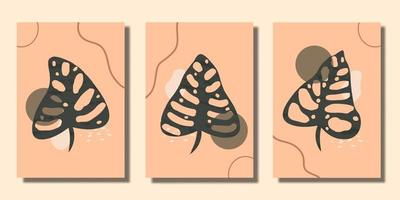 flat design Hand drawn flat design boho wall art vector