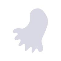 Halloween ghost silhouette in abstract style vector