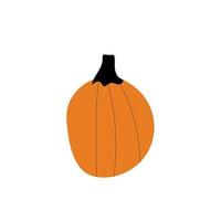 Autumn pumpkin plant Agriculture symbol. Fall decor. Fresh healthy food. vector