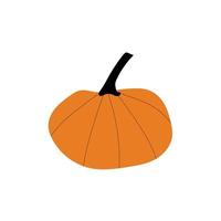 Autumn pumpkin plant Agriculture symbol. Fall decor. Fresh healthy food. vector