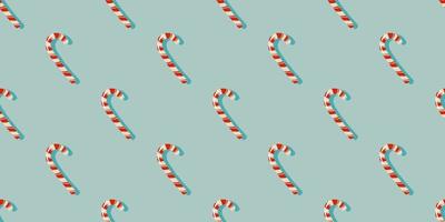 Christmas striped candies seamless pattern. Retro trendy horizontal seamless pattern design. Minimalistic pastel pattern for gift wrap, stationery, textiles and posters. Winter holiday concept. vector