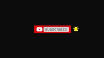 Youtube Subscribe Button Animation Alpha video