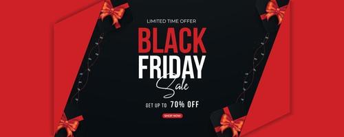 Black Friday sell modern abstract discount banner design vector
