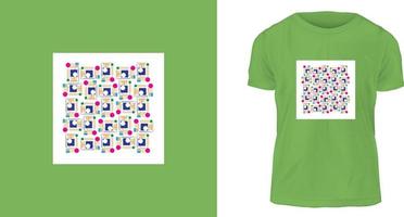 t-shirt design concept, color texture vector