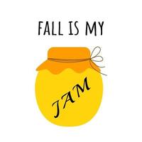 Fall vector quote. Fall is my Jam