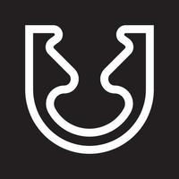 diseño del logotipo de la letra u. identidad de marca corporativa vector u icono y logotipo.