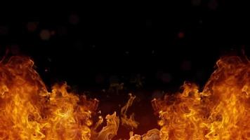 Animated Fire background video