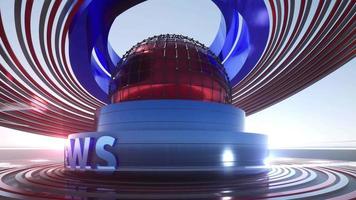 3D World News Background Loop