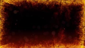 Animated Fire background video