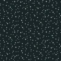el patrón del cielo nocturno con estrellas. brillo sobre un fondo azul. estrellas brillantes sobre un fondo azul. adecuado para la impresión en textiles y papel. envoltorio de regalo, pancarta, volante, papel tapiz, ropa de cama vector