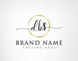 D B S Initial luxury Elegant Logo Template vector