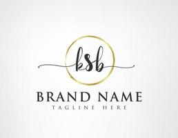 K S B Initial luxury Elegant Logo Template vector