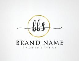 B B S Initial luxury Elegant Logo Template vector