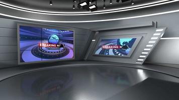 estudio de noticias, telón de fondo para programas de televisión .tv en wall.3d fondo de estudio de noticias virtuales