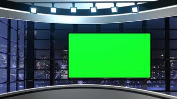 Hintergrundschleife des virtuellen Nachrichtenstudios 3d video
