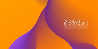 Trendy abstract dynamic gradient mesh background in bright purple orange colors.Eps10 vector