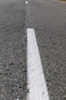 Close up of an asphalt road photo