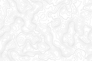 Topography map on white background. Contour line abstract terrain relief texture. Geographic wavy landscape. Vector illustration.