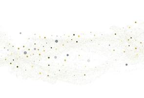 Light silver gold glitter confetti. Light background. vector