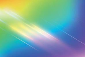 Prism backdrop. Rainbow lights background. vector