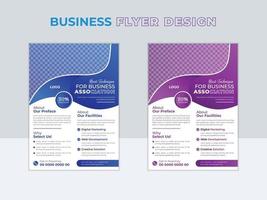 Modern business flyer or brochure cover design template. vector