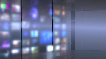 TV Wall Broadcast Studio Control Room video