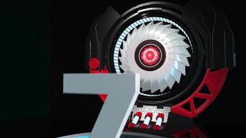 Number 7 Motion Graphics Background video