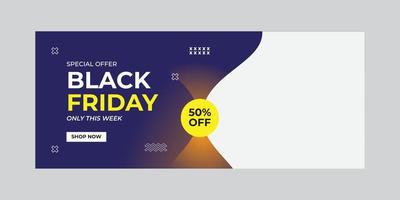 Black Friday Promotional Banners vector