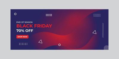 Black Friday Promotional Banners vector